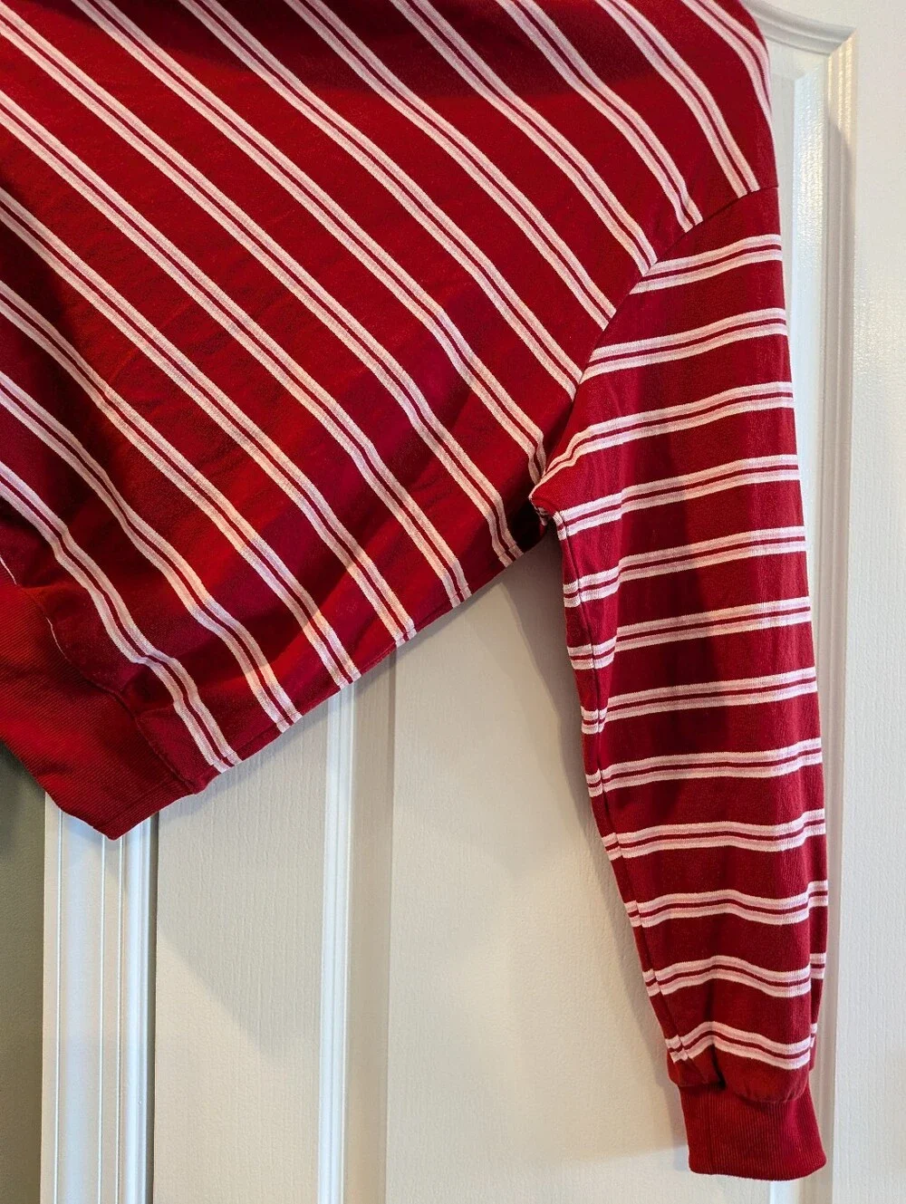 Parke Set Mockneck Sweatshirt & Pants Valentine’s Day Amour Stripes Sz L/XL & S